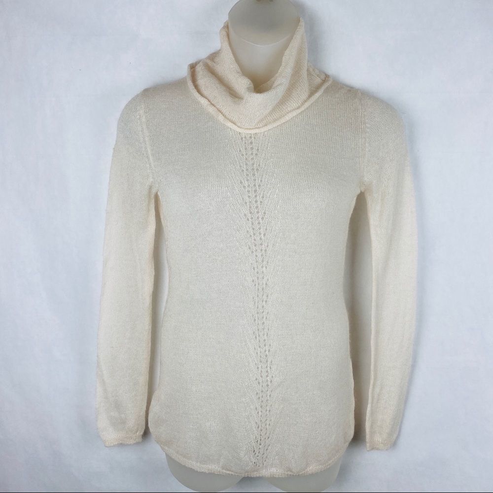 Forever 21 Turtleneck Tunic Sweater Light Peach